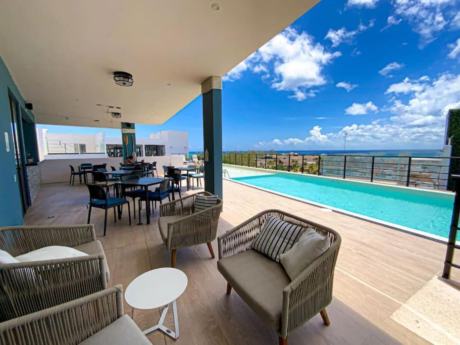 Appartement Beautiful + Luxury + Ocean View + Pool à Playa del Carmen Extérieur photo