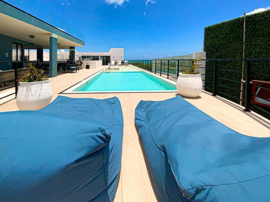 Appartement Beautiful + Luxury + Ocean View + Pool à Playa del Carmen Extérieur photo