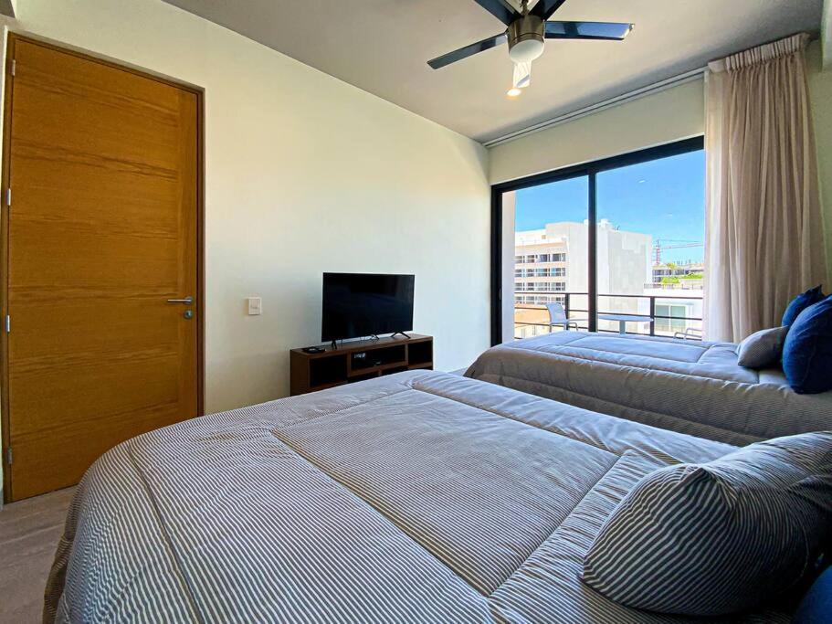 Appartement Beautiful + Luxury + Ocean View + Pool à Playa del Carmen Extérieur photo