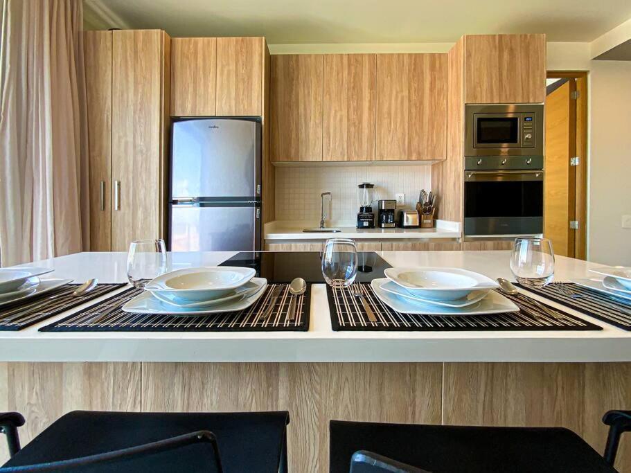 Appartement Beautiful + Luxury + Ocean View + Pool à Playa del Carmen Extérieur photo