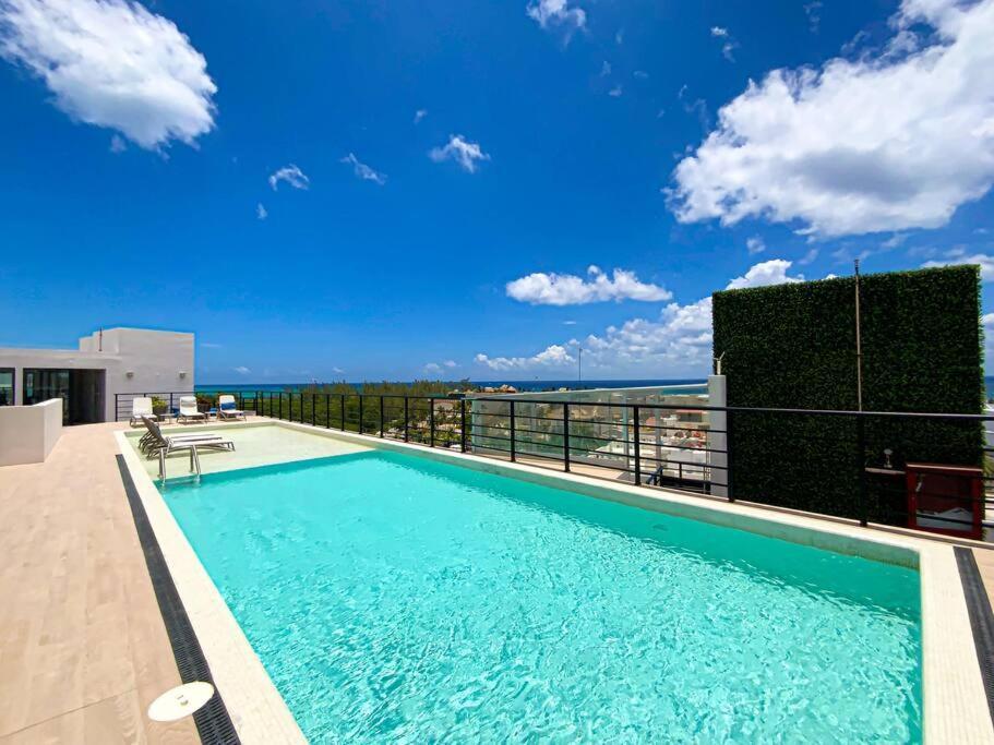 Appartement Beautiful + Luxury + Ocean View + Pool à Playa del Carmen Extérieur photo