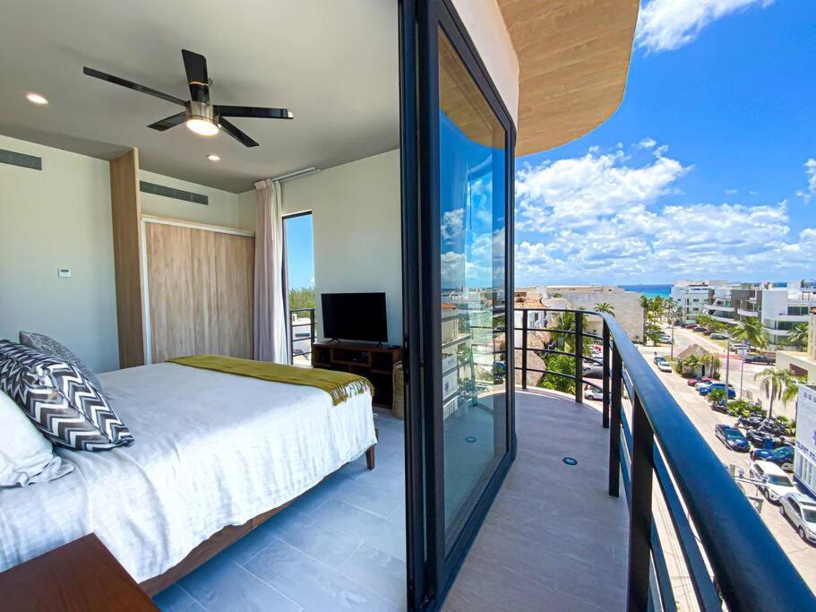 Appartement Beautiful + Luxury + Ocean View + Pool à Playa del Carmen Extérieur photo