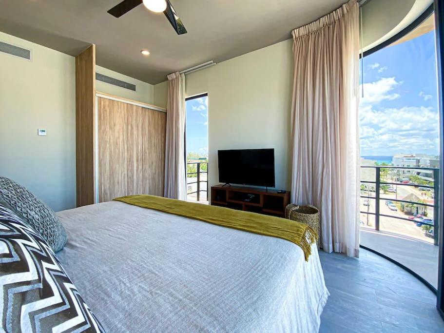 Appartement Beautiful + Luxury + Ocean View + Pool à Playa del Carmen Extérieur photo